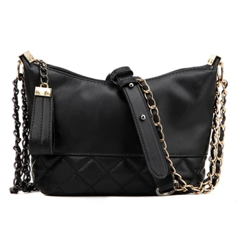 

Crossbody Bags for Women Quality Leather Chain Strap Female Shoulder Bag Casual Small Bucket Bag Plaid Ladies' Messenger Bag Sac