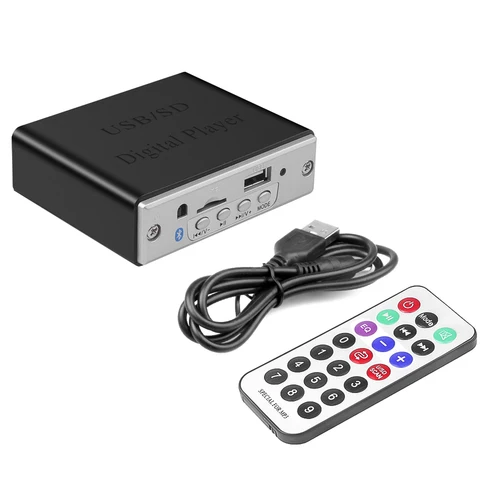 Kebidu 블루투스 5.0 MP3 디코더 보드 디코딩 모듈, 디지털 플레이어 오디오 보드 지원, MP3 WAV U 디스크, TF 카드, USB SD, 12V 2