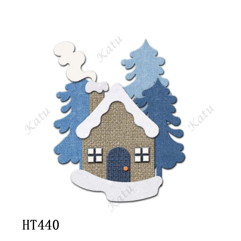 Description Picture 3 of itemChristmas House Cutting dies - New Die Cutting And Wooden Mold,HT440 Suitable For Common Die Cutting Machines On The Market.
