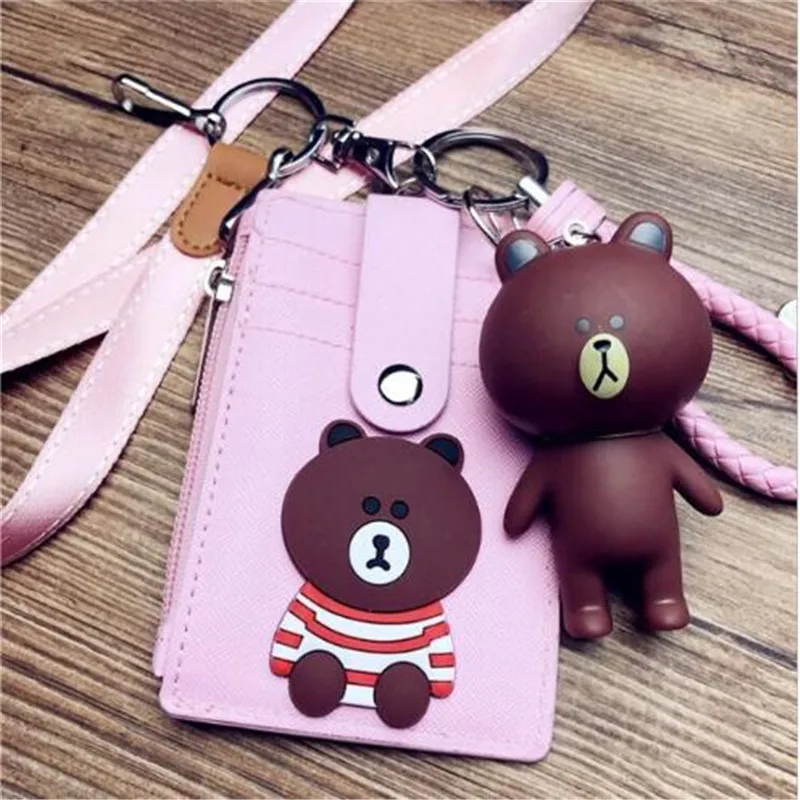 

New Change key bag with lanyard card set multi-function bus subway badge access control id card bag card set Card & ID Holders