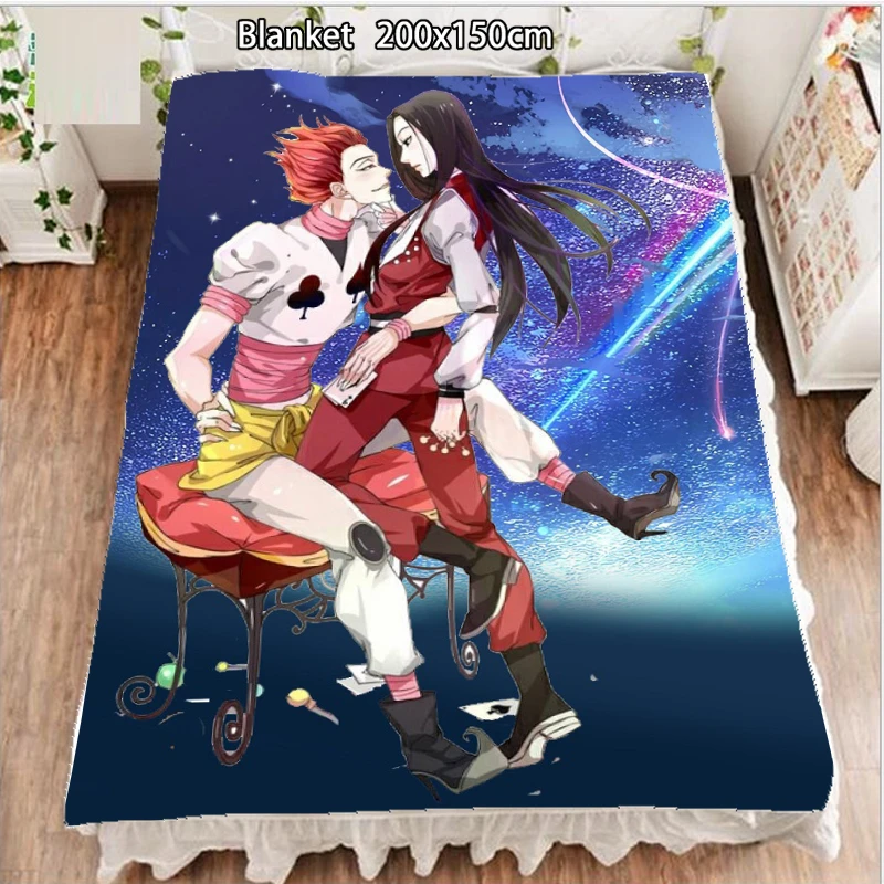 Anime Fleece Decke Und Tagesdecken Hunter X Hunter Morow Hisoka Eliza Otaku Decken Fur Betten 200cm 100cm Blankets Aliexpress