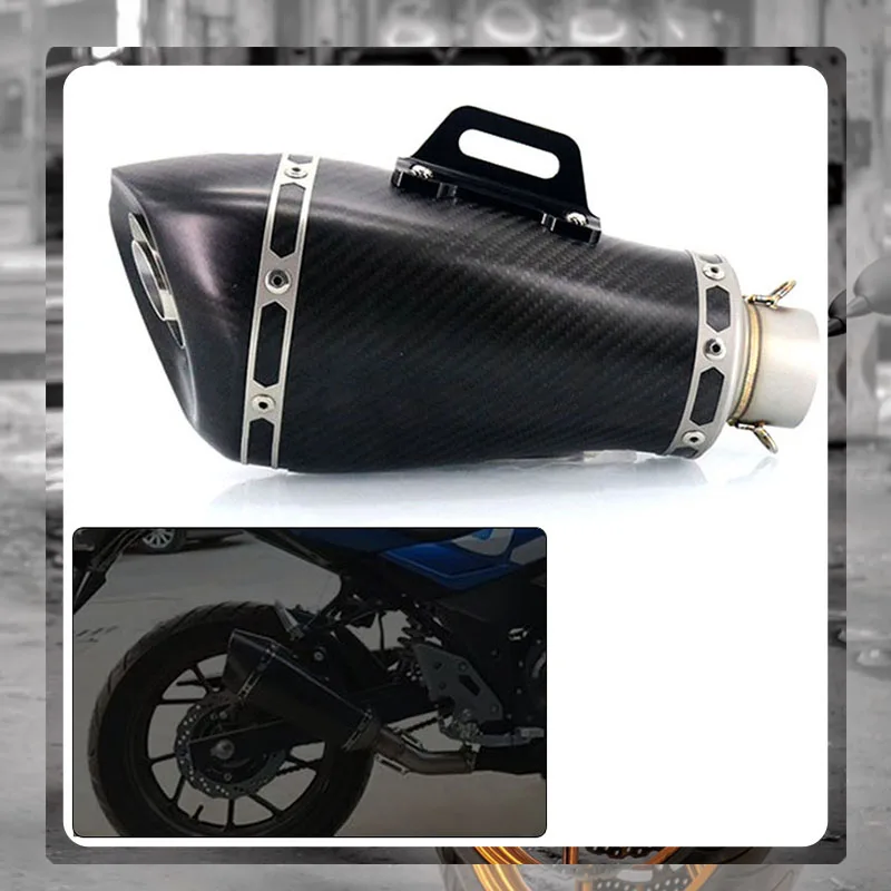 Для DUCATI 899 959 1199 1299 PANIGALE M1100 Daivel ромашки Впускной 51 мм мотоцикл модифицированный углеродное волокно Глушитель Трубы