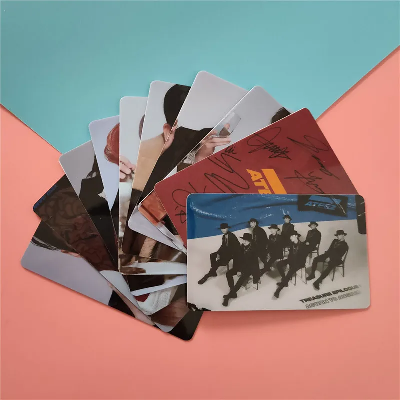 KPOP ATEEZ 10 шт./компл. фото карта толстая LOMO автобуса наклейки новый альбом ACTON для