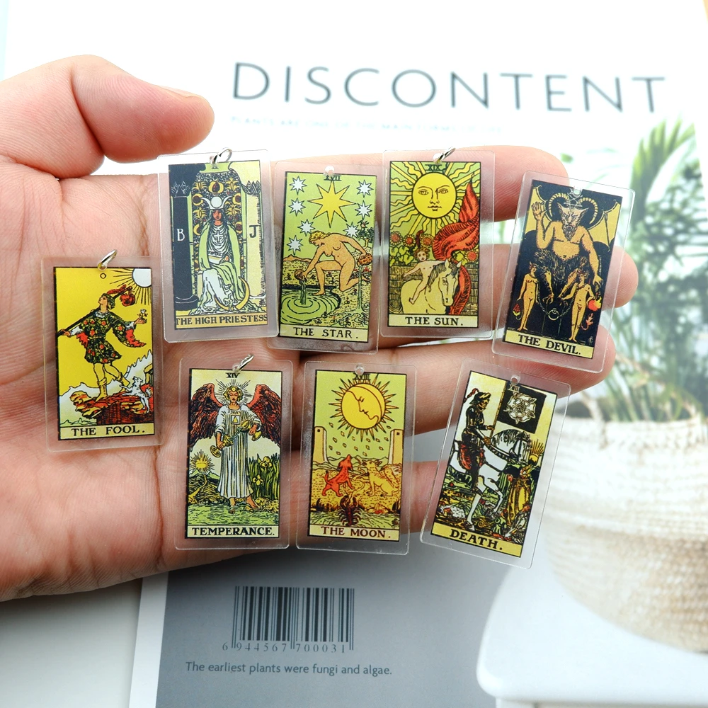 Полимерная серьга Tarot подвески для сережек браслетов подвесок ювелирные изделия