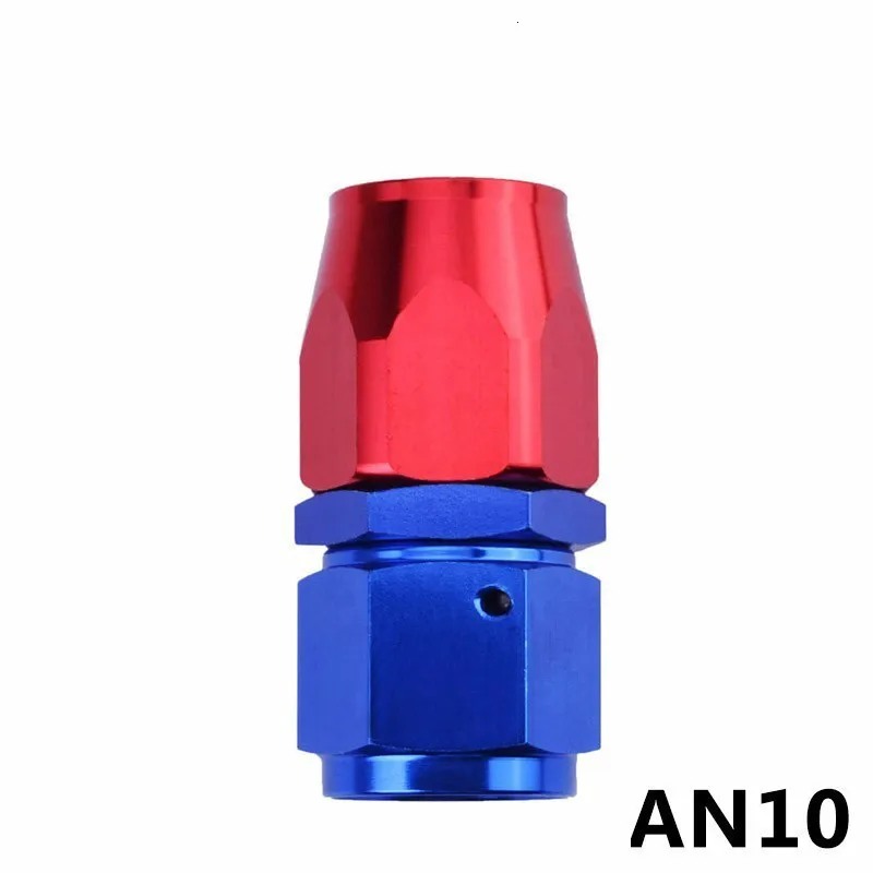 AN10 анозированный алюминиевый прямой усиленный масляный топливный фитинг адаптер 10 A топливный шланг линия 0 градусов шланг Конец фитинг соединитель