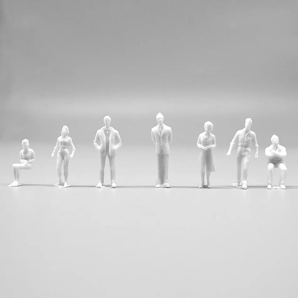 

1/50 White people ABS Plastic Mini Toy Building Model Miniature Statue Gift Sand Table Scene Diorama Doll Mannequin Making