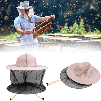 

40^Agriculture Bee Tools Double Tiers Hat Protective Net Bee Cap For Beekeeper Bee keeping Hat Anti-bee Beekeeping Equipment