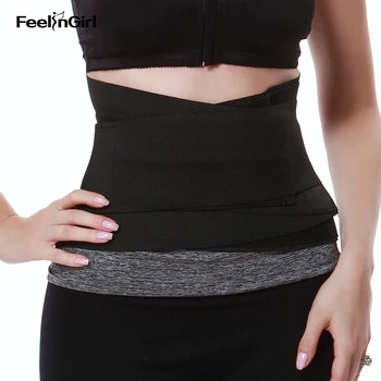 

FeelinGirl Women Neoprene Waist Trainer Modeling Belt Binder Trans Sauna Burning Sweat Shapewear Fajas Colombianas