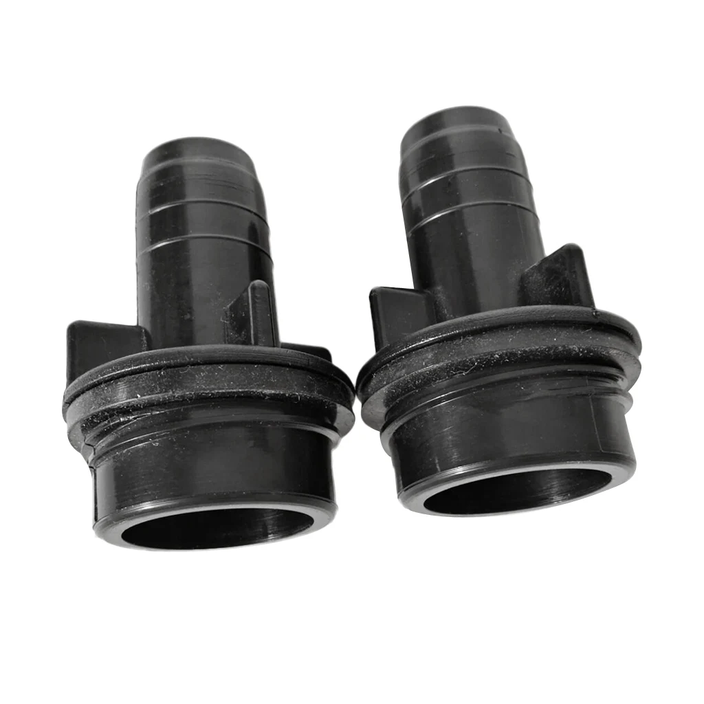 2 Pieces Nylon Inflatable Boat Valve Adapter Canoe Foot Pump Hose Connector