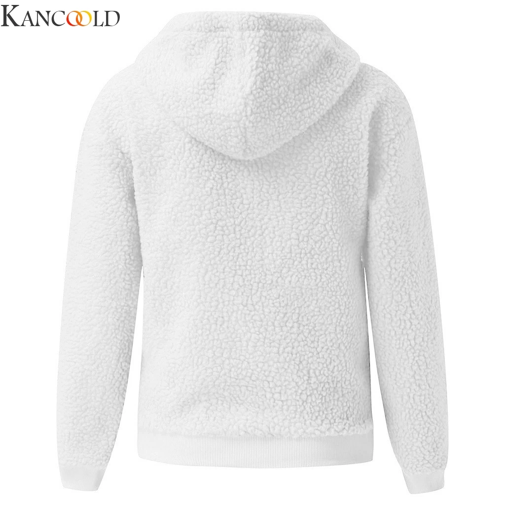 KANCOOLD, женская мода, длинный рукав, флис, толстовка с капюшоном, Свободный пуловер, толстовка, Уличная Повседневная одежда, Новая мода