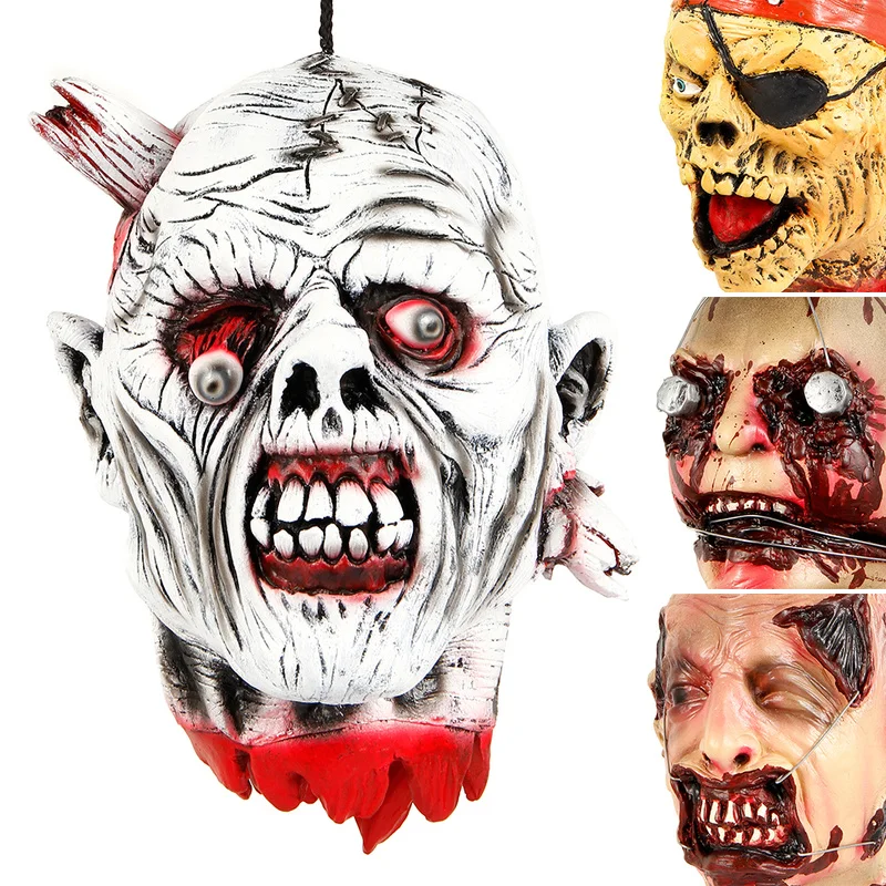 

Halloween Decoration Scary Bloody Prank Toy Nail Through Head Horror Face Halloween Props April Fools Day Cosplay
