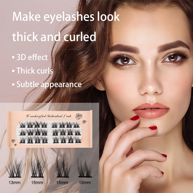 Eyelash Extensions Fake Eyelashes Eyelash Extension Eyelash Extension Lashes False Eyelashes Individual Fluffy Natural Segmented Bundles Dramatic Soft 3D