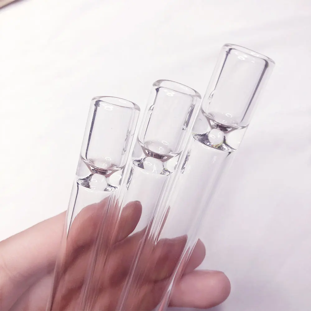 100 мм прозрачная стеклянная пипетка классические трубки для курения табака