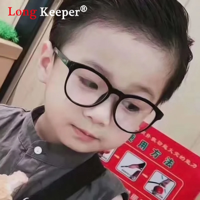 

Round Glasses Kids Anti Glare Children Eyeglasses Girl Boy Optical Frame Clear lenses UV400 3-13 Anti Blue Light Blocking Oculos