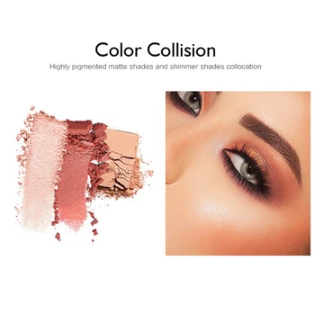 

12-Color Eye Shadow Palette Waterproof Long-Lasting Easy To Color Glitter Matte Eyeshadow Powder Makeup Product Cosmetic -