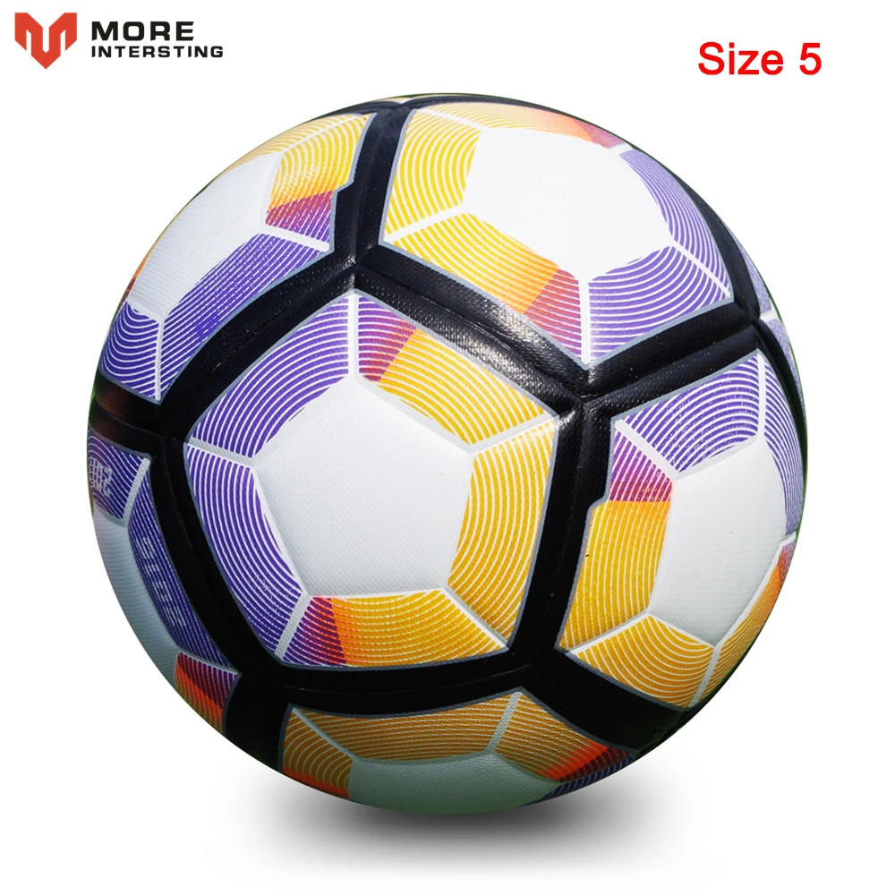 11 Purple Size 5 Российский профессиональный Размер 4 Размер 5 футбол PU бесшовный футбольный мяч цель командный матч тренировочные мячи Лига futbol bola - Цвет: 11 Purple Size 5
