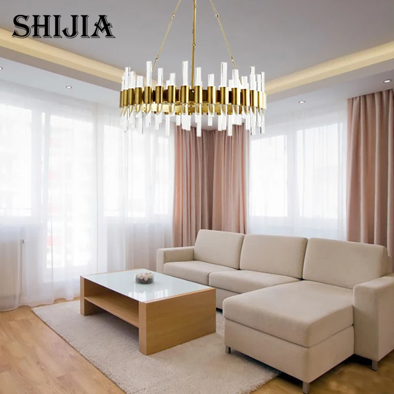 

Creative Personality Simple Round Glass LED Decoration Chandelier