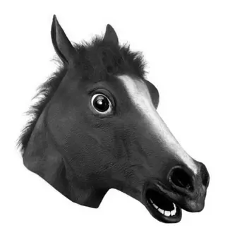 

Mask Horse Head Cosplay Halloween Halloween Halloween Latex Prop Funny Party Toys Animal Costume