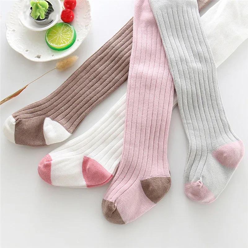 Baby Tights For Girls! Solid Color Soft Cotton Kids Tights Autumn Warm Pantyhose 0-6 Years