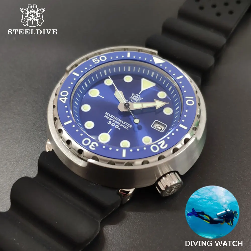 STEELDIVE New Tuna Canned 300m Pro Diving Watch Automatic Steel