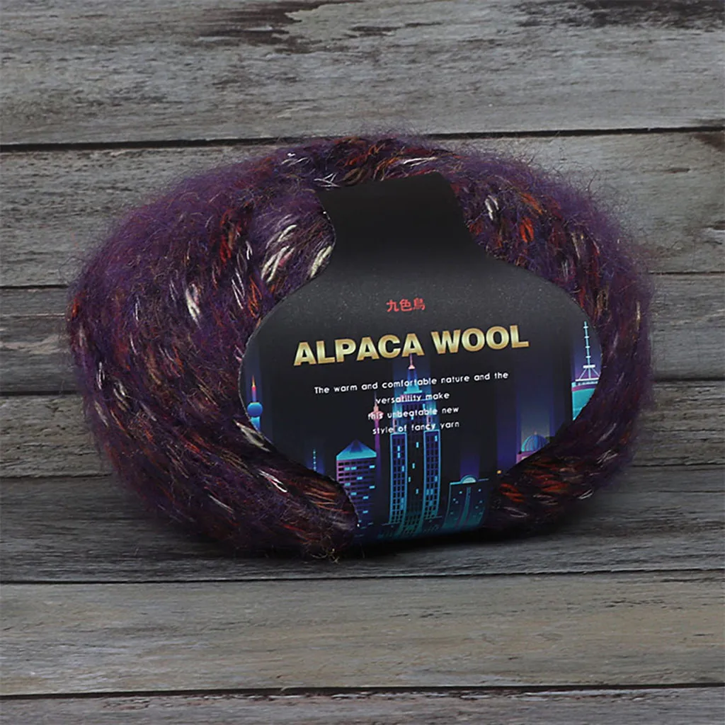 Домашний текстиль разноцветный Alpacawool ручная вязка пальто свитер шарф линия из толстой шерсти воротник шерсть альпака горячая распродажа