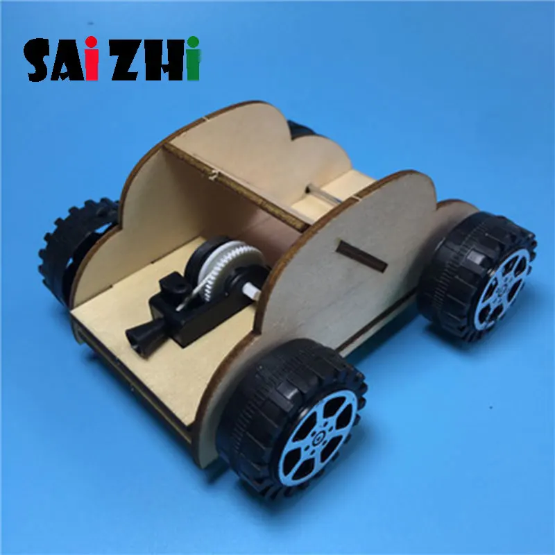 

Saizhi Model Toy Diy Elastic Cable Car Developing Intellectual STEM Toy Science Physics Experiments Birthday Gift SZ3271