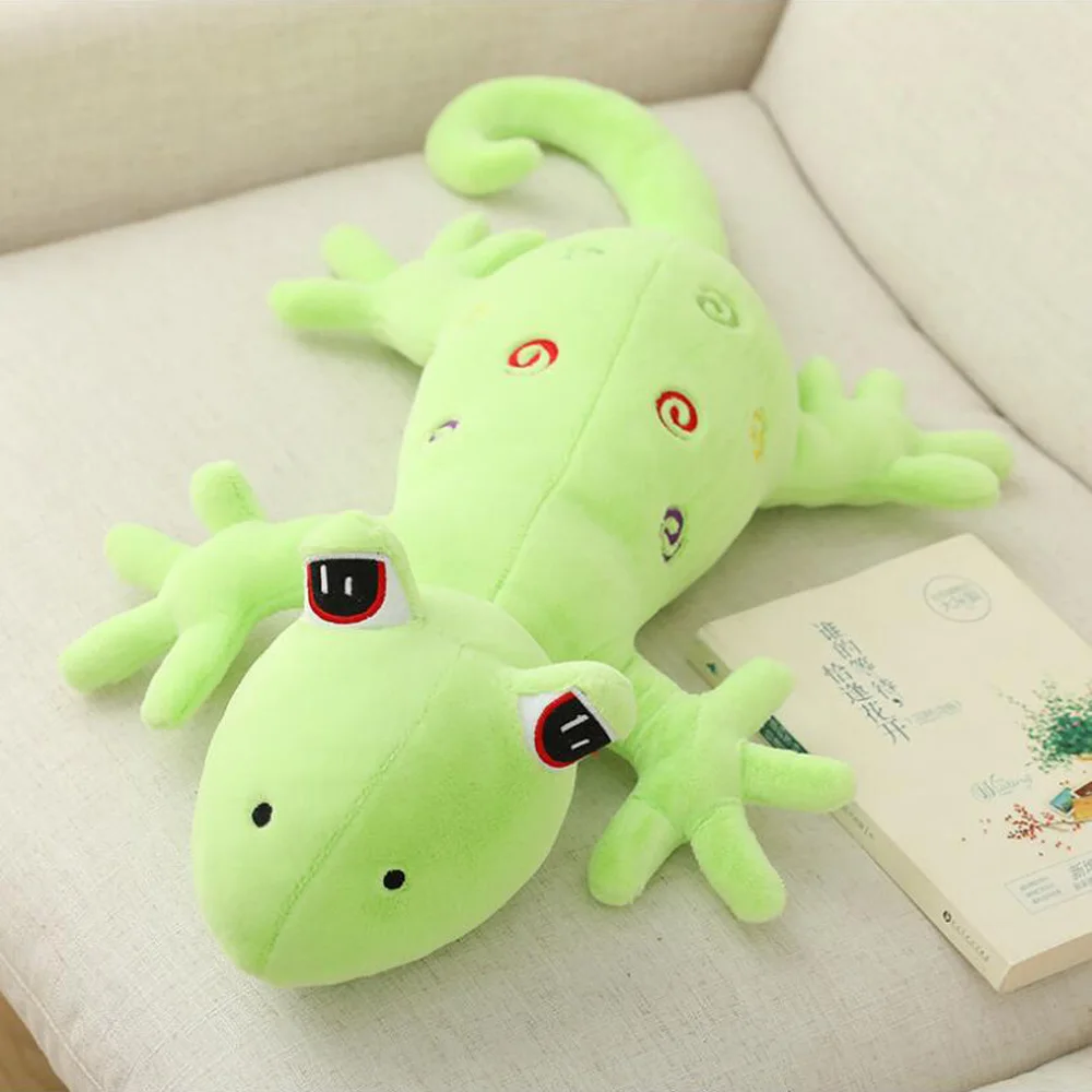 Simulation Animal Gecko Doll Children Birthday Christmas Stuffed Plush Toy Sleeping Pillow