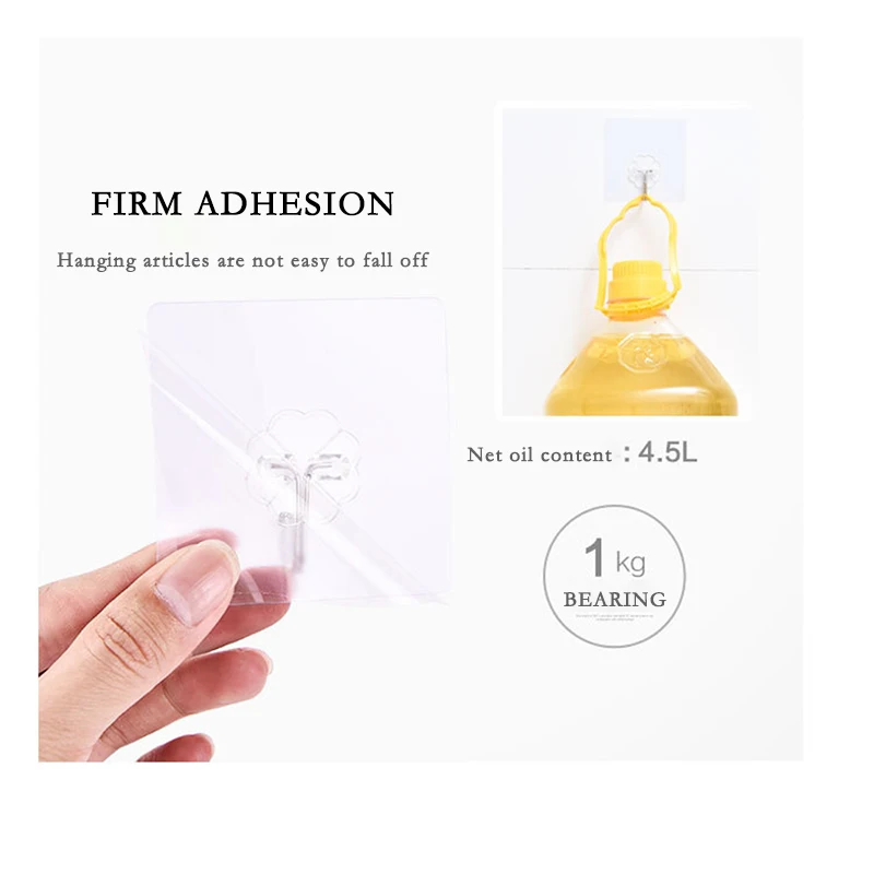 1 шт. крепкая прозрачная присоска Настенные Крючки вешалка для кухни держатель