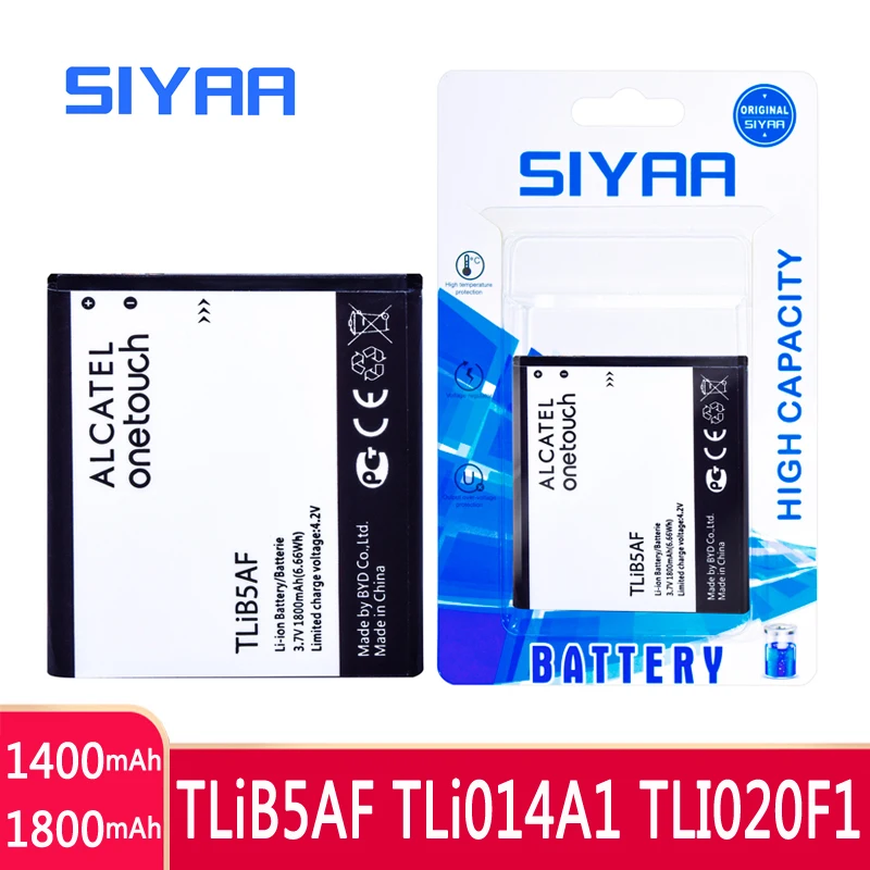 Аккумулятор SIYAA TLiB5AF TLi014A1 TLI020F1 для Alcatel One Touch Pop C5 OT 5036 5036D 5037 5042D C7 7040 Fire 4012