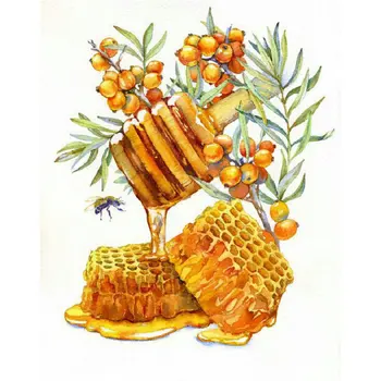

5D DIY Diamond Painting Full Drill Embroidery Cross Stitch honey Diamond Rhinestone Decor Set Needlework Mosaic Bee animal