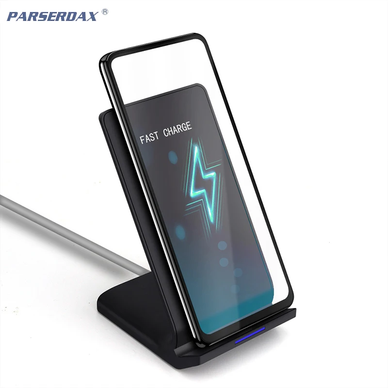 

10W QI Wireless Charger Stand For iPhone 11 Pro XS Max XR X 8 Plus Fast Wireless Charging Holder For Samsung S10 S9 S8 Note 9 8