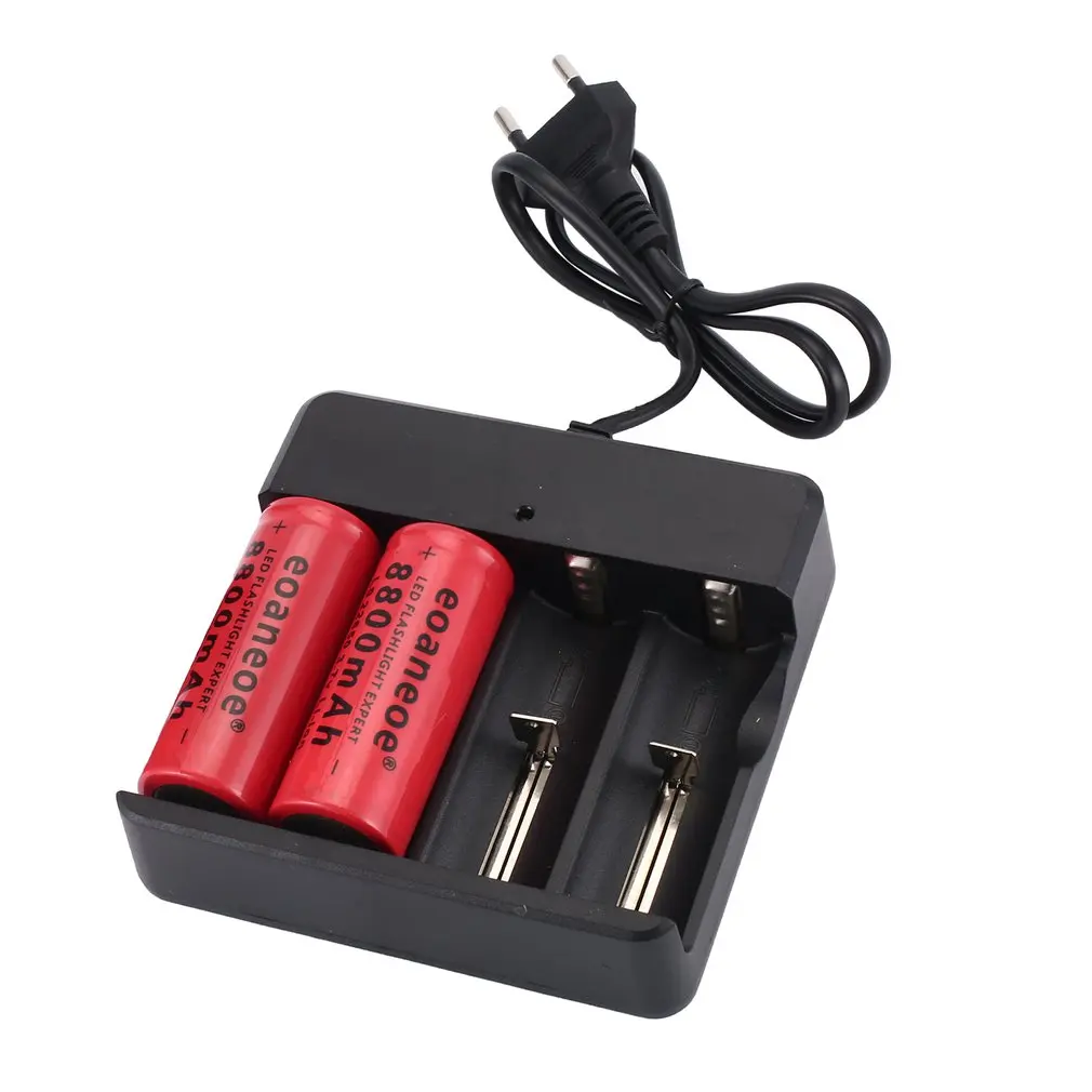 EU charger4-Bay Smart Li-ion Battery Charger For Rechargeable Lithium Batteries Flashlight Torch Headlamp Charger