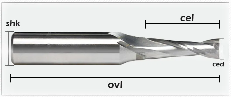 1 шт. 1/2*8*28 TCT ЧПУ гравировка Вольфрам инструменты стали фреза 2 Флейта Спираль Деревянный Резак 1/2 хвостовиком