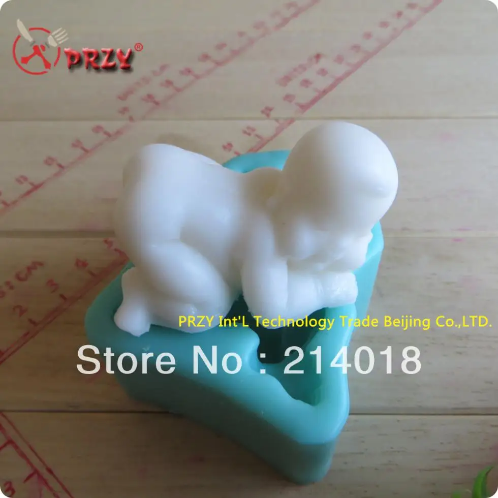 PRZY торт для свадьбы 3D Медведь мать в форме мыла ручной работы кремния животных свечи плесень шоколада