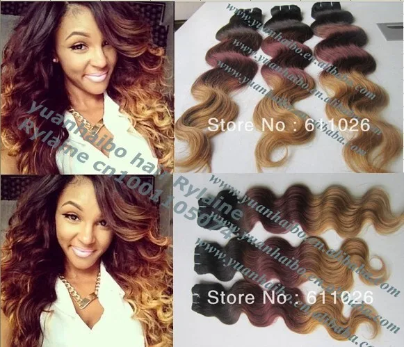 ombre hair weft_ (1)extensions