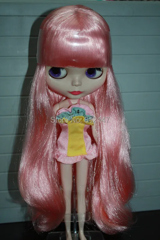 Обнаженная кукла blyth, розовые волосы фабричная кукла, подходит для DIY ksm32147