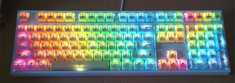 Keycool 104 rainbow PBT keycool 108 dye 87 клавишная Механическая клавишная клавиатура с верхним боковым принтом cherry mx переключатели cool master шрифт