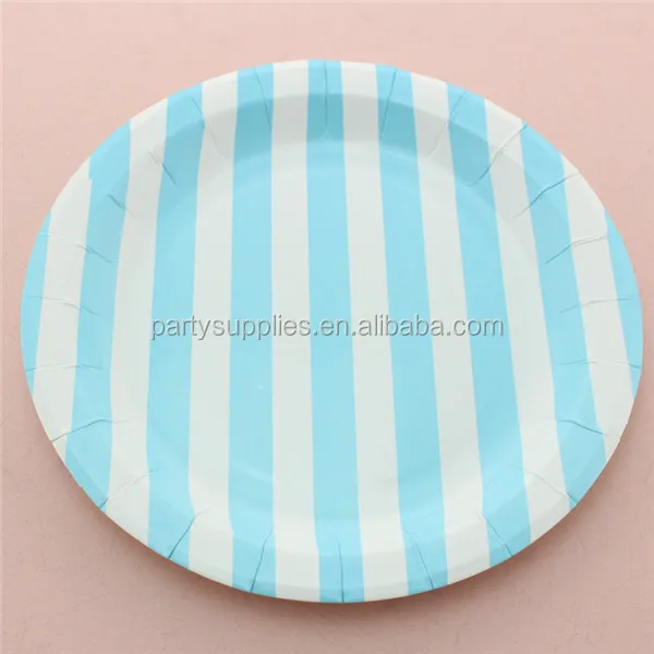 Round Stripe Paper Plate 2905C