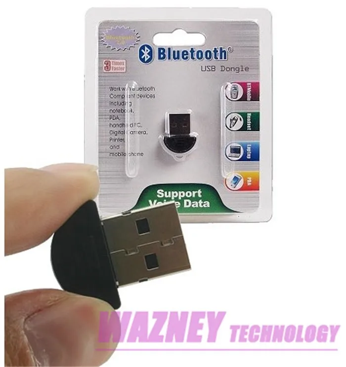 200 шт. Наименьший USB 2,0 Mini Bluetooth V2.0 EDR Dongle адаптер для ПК или ноутбука новые обновления Поддержка WIN10