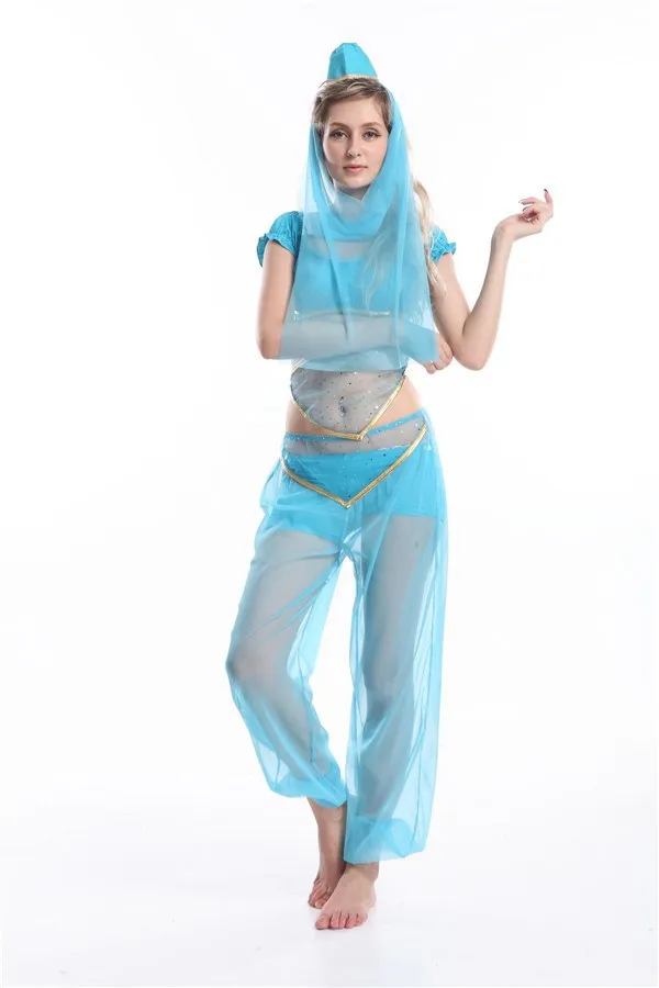 8654 blue indian fancy dress costume