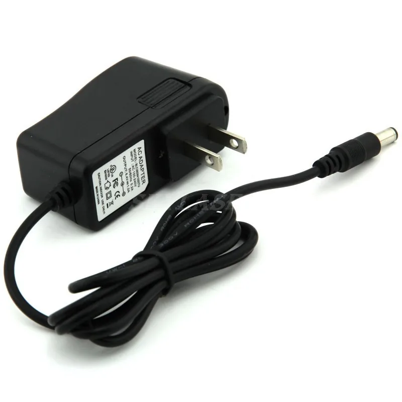 New Black Plug Adapter Battery Pack Charger Headlamp Bicycle Light Lamp L0O9