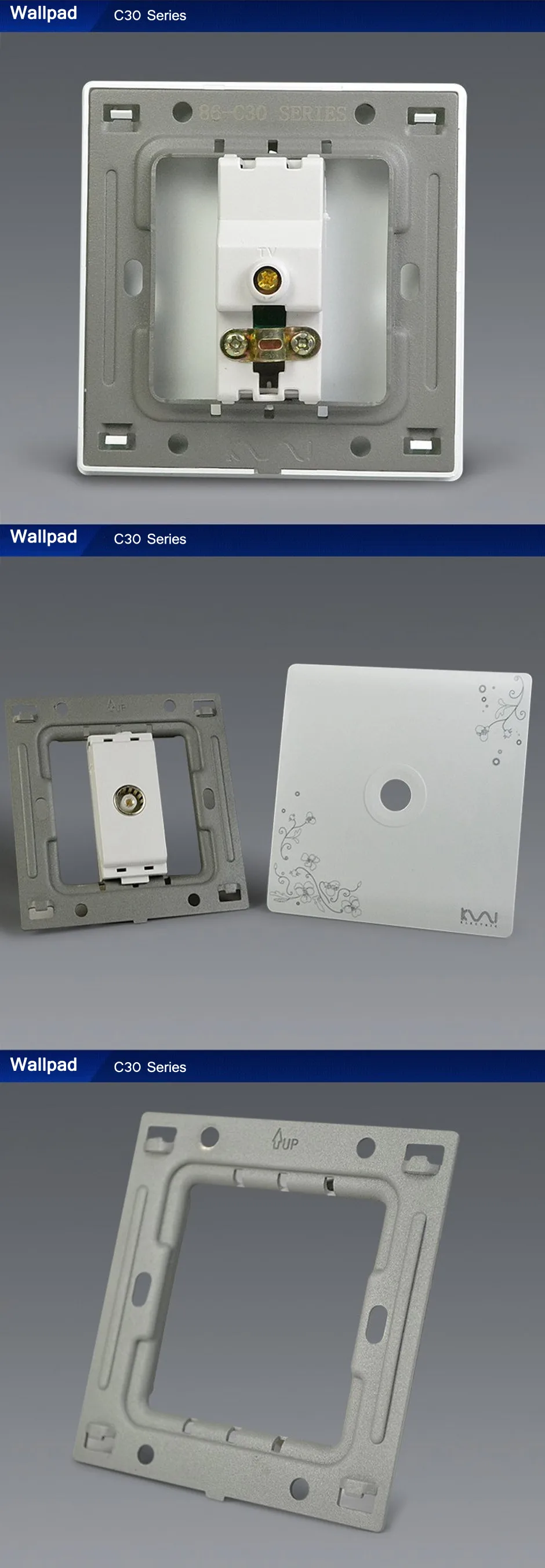 Лидер продаж розетка для ТВ адррес Wallpad Роскошные настенный выключатель панель Разъем 86*86 мм 10A 110~ 250 В