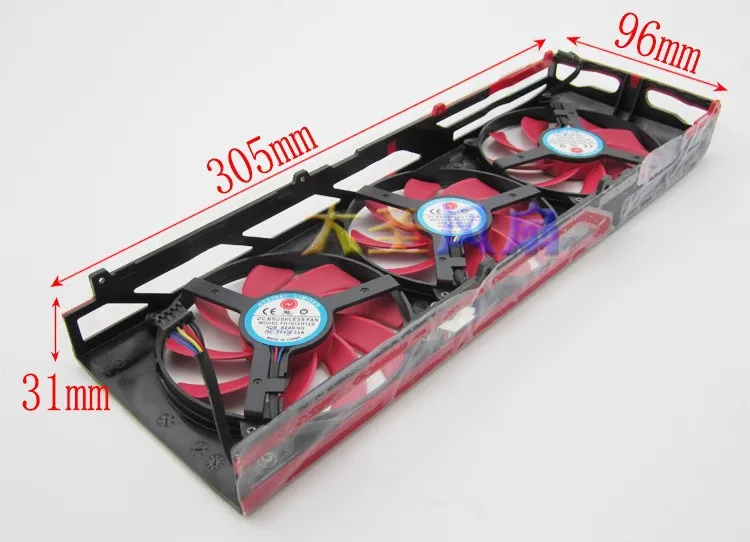NTK FD7010H12S DC 12 V 0, 35A 4Pin 4 Draht dreibettzimmer вентилятор эрзац мех ATI Radeon HD7990 HD 7990 Графика Установите lufter