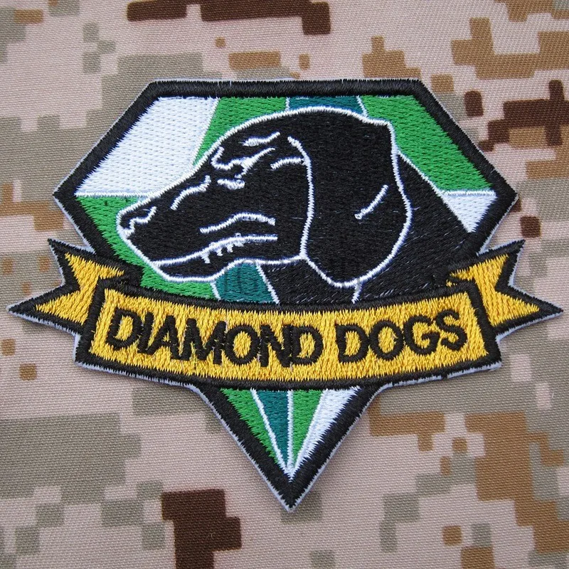 MGS с надписью «Fox Hound» алмазные собаки группа специального назначения вышитые патч B3340