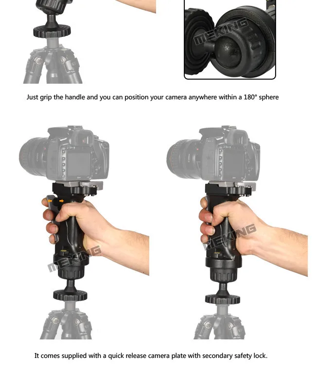 Meking джойстик экшн FJT шаровая Головка камеры штатив головка для камеры с быстроразъемной пластиной
