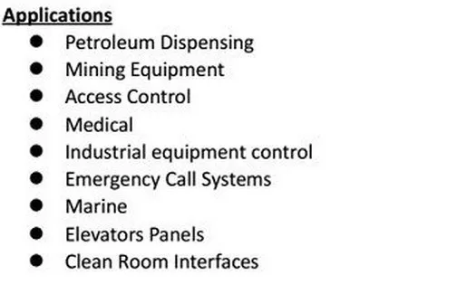 piezo swicth Applications
