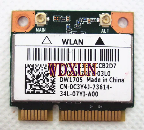 Atheros DW1705 беспроводной 802.11N+ Bluetooth 3,0 150 Мбит/с wifi Половина мини PCI-E Wlan карта QCWB335 для DELL Asus acer Toshiba wifi