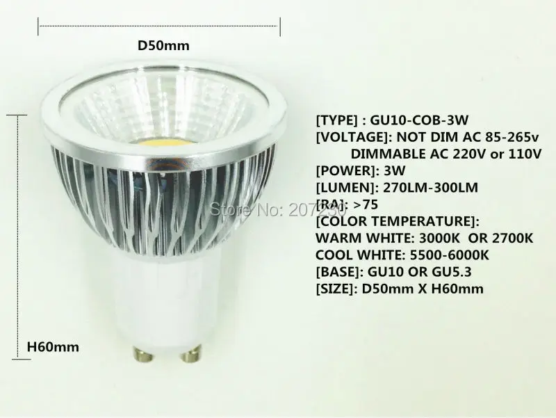 Светодиодный лампа светодиодный GU10 COB MR16 с регулируемой яркостью 2700K 3000K теплый белый 3 Вт 5 Вт 7 Вт 10 Вт светодиодные лампы светильник на замену галогеновым лампам, энергосберегающие лампы
