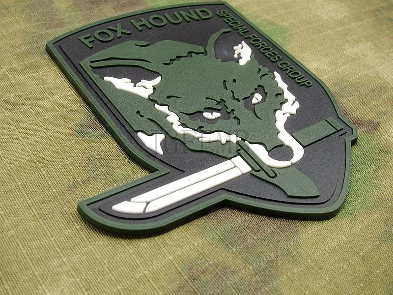 Зеленый MGS FOXHOUND группа специального назначения 3D ПВХ патч PB1424