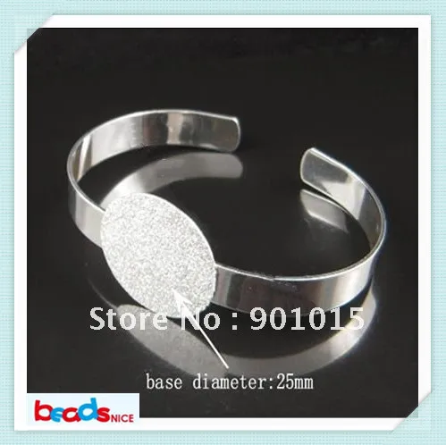 Beadsnice элегантный браслет ручной работы фабрики 25 мм без каблука уникальный браслет базы латунный браслет ID4737